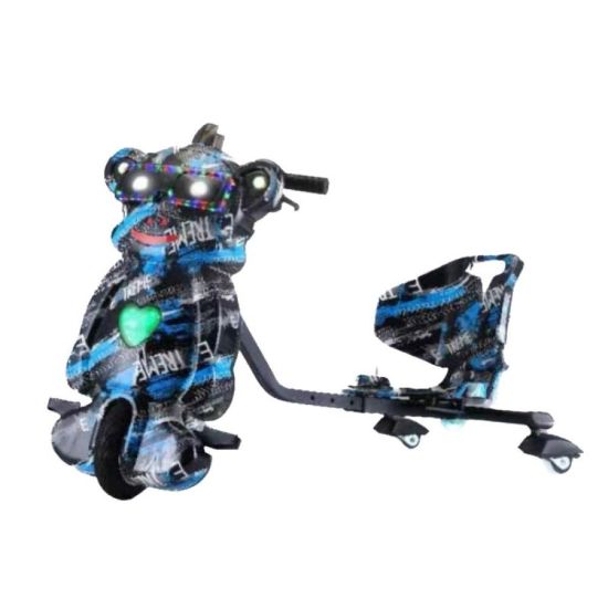 صورة سكوتر ميني كهربائي للأطفال بتصميم دب و3 عجلات